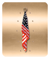 DF35-550-CP Flag at Rest Copper